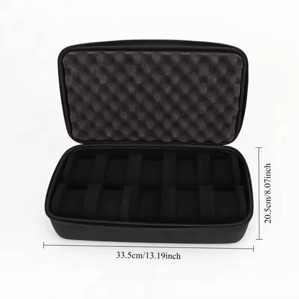 MACHER Padded zip travel watch case (6-15 slots) - Performance Driven Racing Timepieces - Richard mille, jacob&co homage Watches