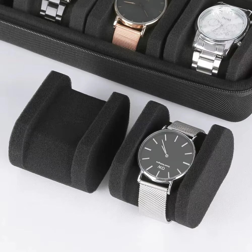 MACHER Padded zip travel watch case (6-15 slots) - Performance Driven Racing Timepieces - Richard mille, jacob&co homage Watches
