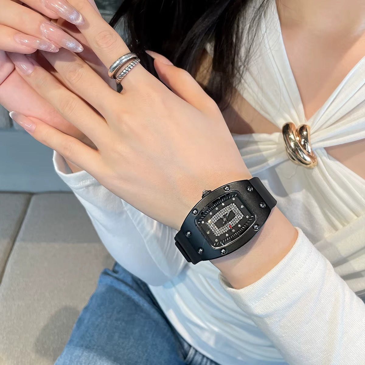 MACHER Noiré femme - Performance Driven Racing Timepieces - Richard mille, jacob&co homage Watches