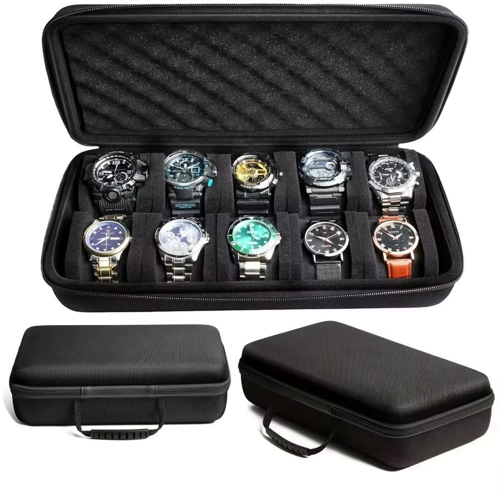 MACHER Padded zip travel watch case (6-15 slots) - Performance Driven Racing Timepieces - Richard mille, jacob&co homage Watches