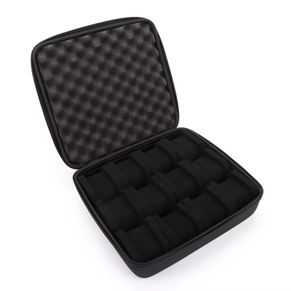 MACHER Padded zip travel watch case (6-15 slots) - Performance Driven Racing Timepieces - Richard mille, jacob&co homage Watches