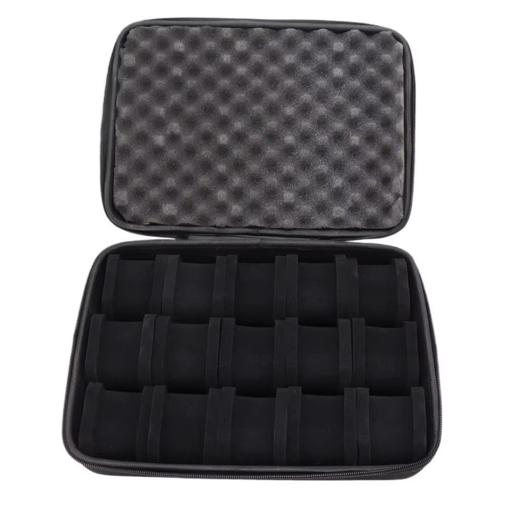 MACHER Padded zip travel watch case (6-15 slots) - Performance Driven Racing Timepieces - Richard mille, jacob&co homage Watches