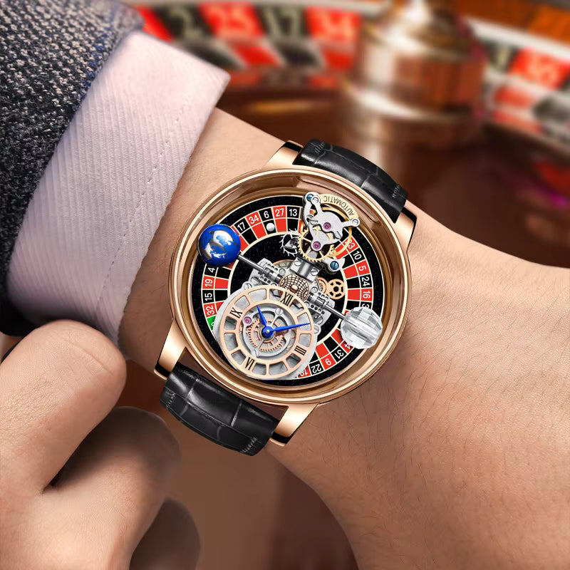 MACHER Velocity Wheel (Black roulette table) - Performance Driven Racing Timepieces - Richard mille, jacob&co homage Watches