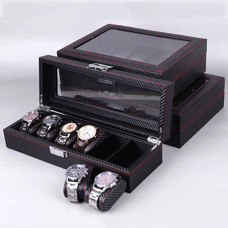 MACHER Carbon fiber travel watch case (3-12 slots) - Performance Driven Racing Timepieces - Richard mille, jacob&co homage Watches