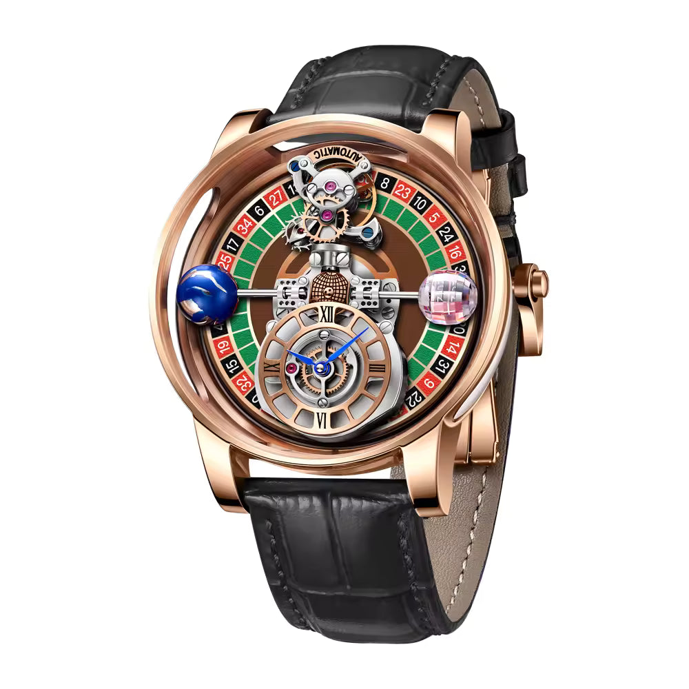 MACHER Velocity Wheel (Brown roulette table) - Performance Driven Racing Timepieces - Richard mille, jacob&co homage Watches