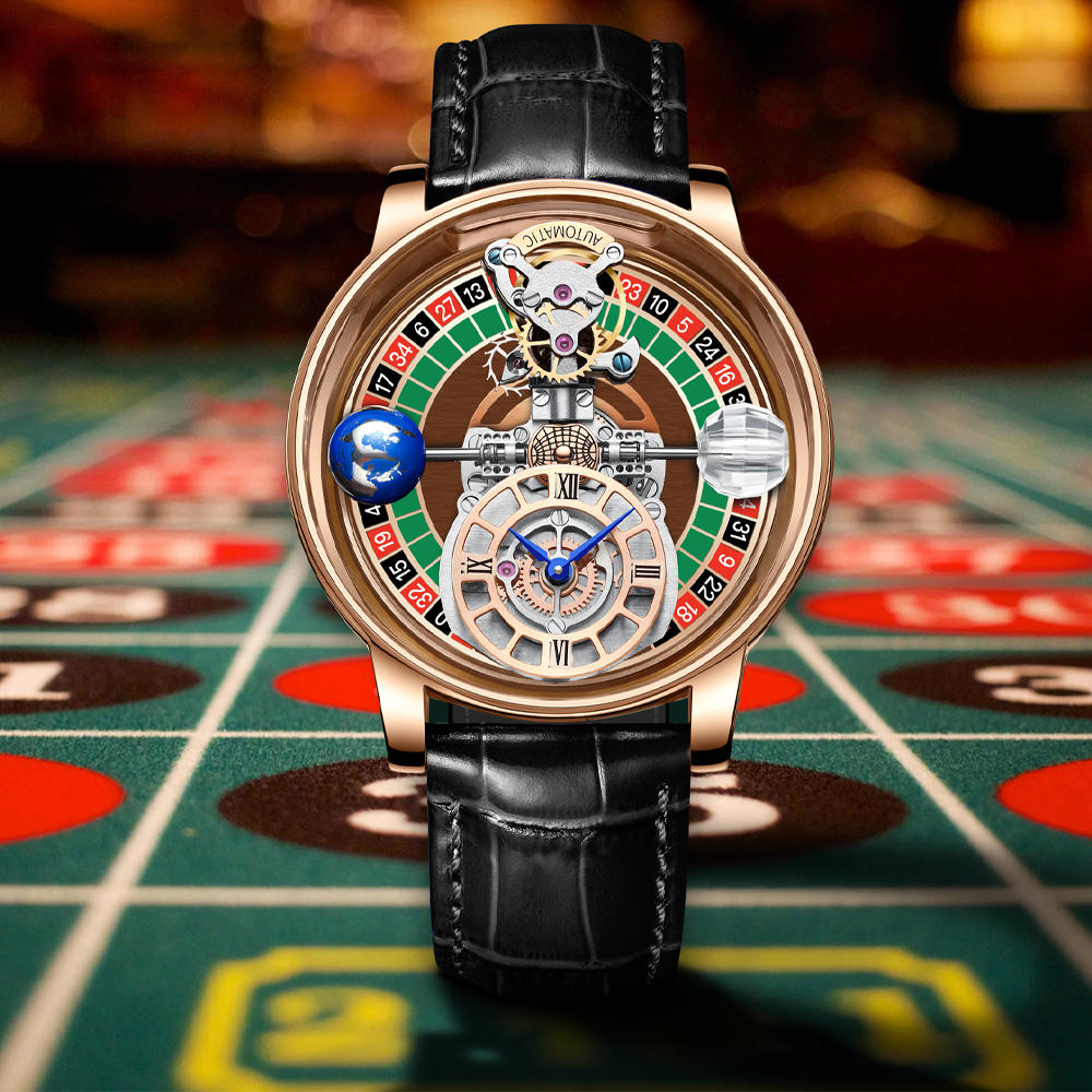 MACHER Velocity Wheel (Brown roulette table) - Performance Driven Racing Timepieces - Richard mille, jacob&co homage Watches