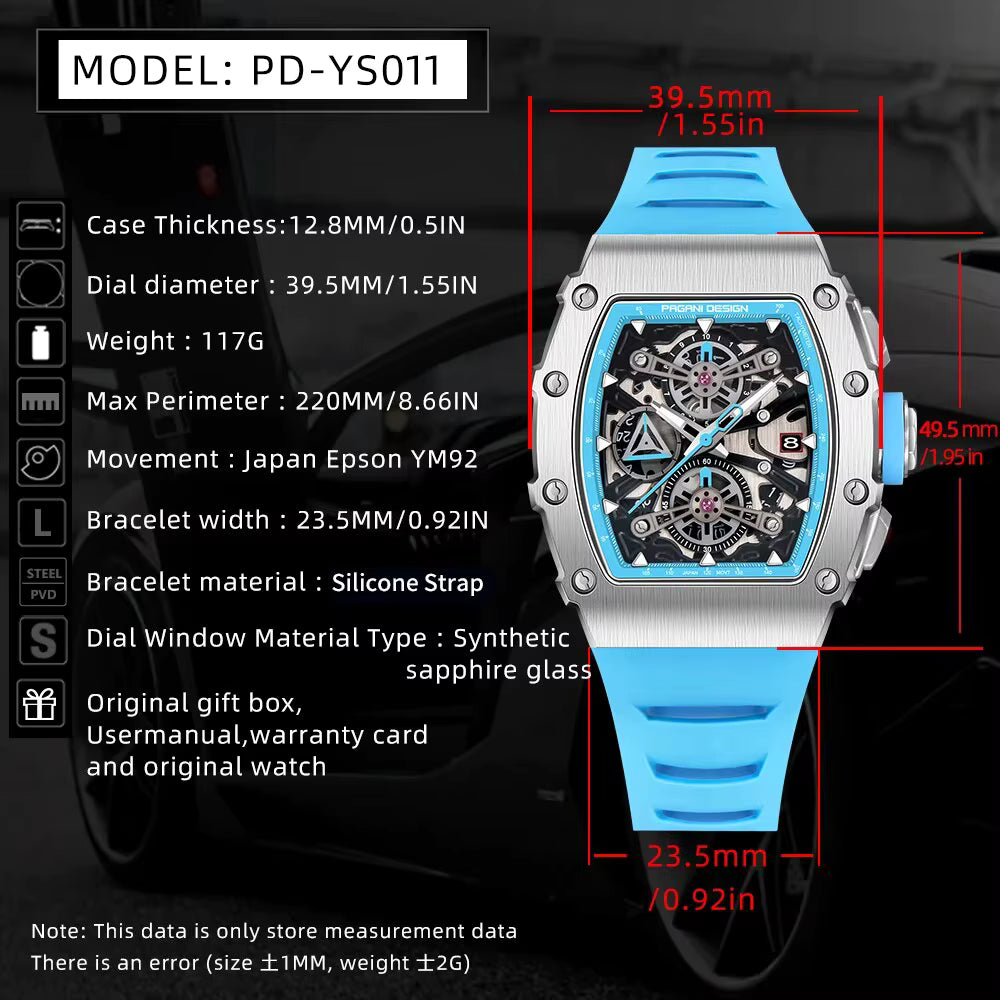 MACHER Gearbox X - Performance Driven Racing Timepieces - Richard mille, jacob&co homage Watches
