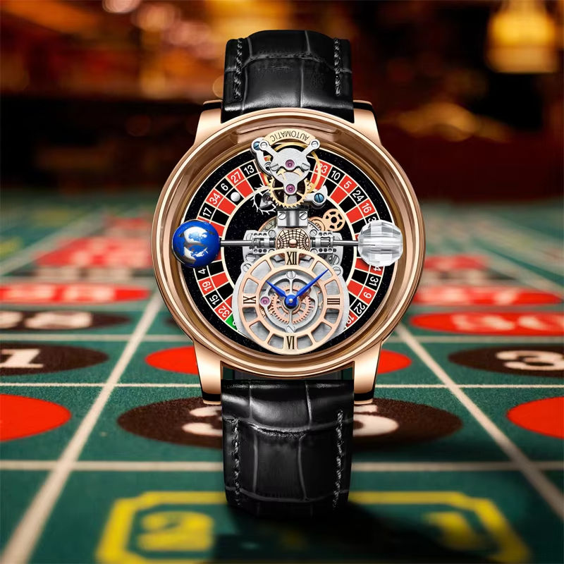 MACHER Velocity Wheel (Black roulette table) - Performance Driven Racing Timepieces - Richard mille, jacob&co homage Watches