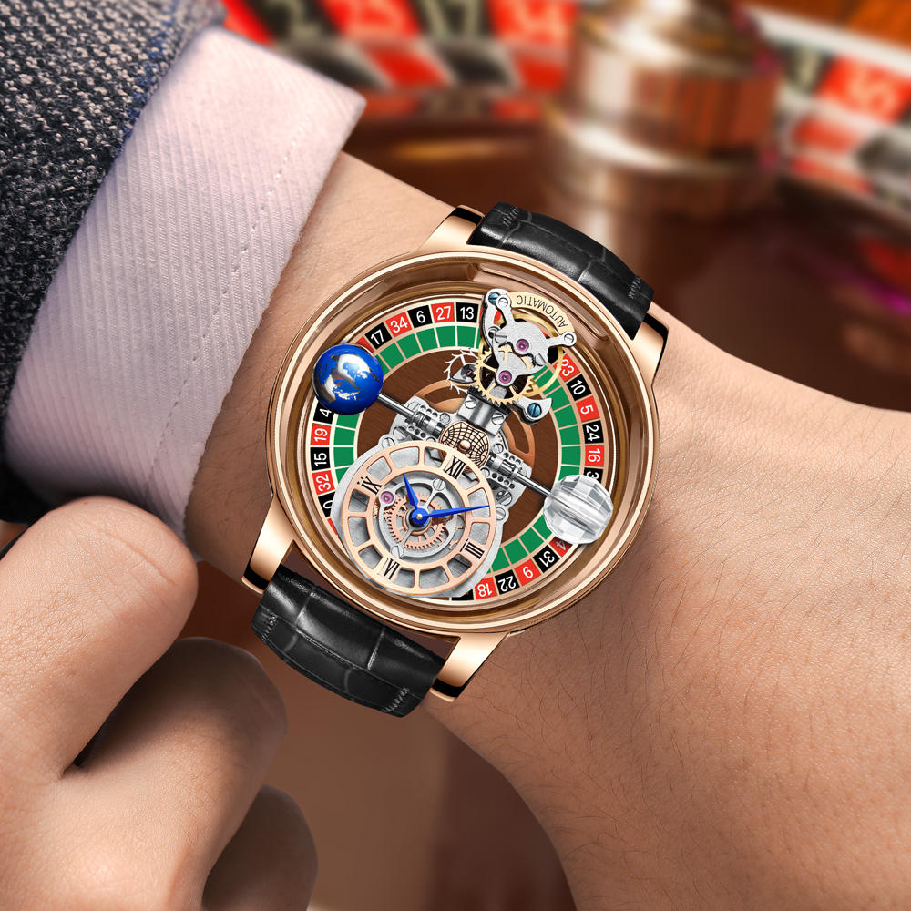 MACHER Velocity Wheel (Brown roulette table) - Performance Driven Racing Timepieces - Richard mille, jacob&co homage Watches